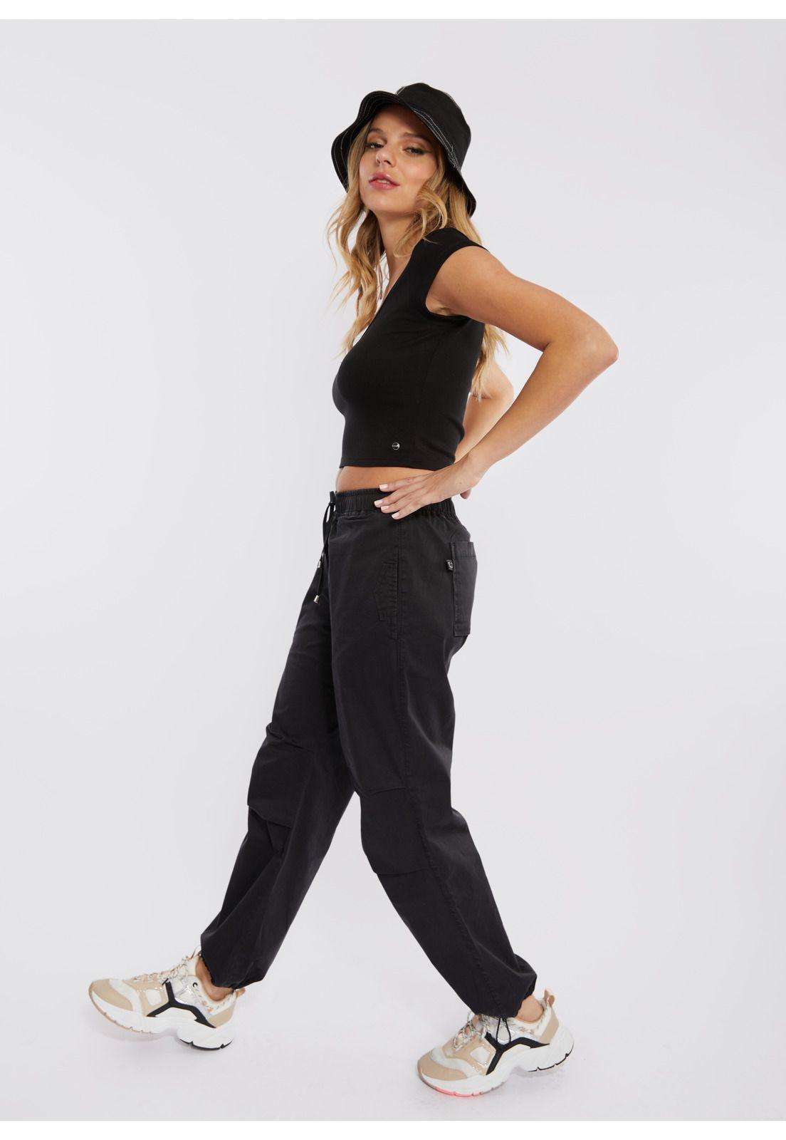Pantalón Ulani Invierno Parachute Negro Efesis-2