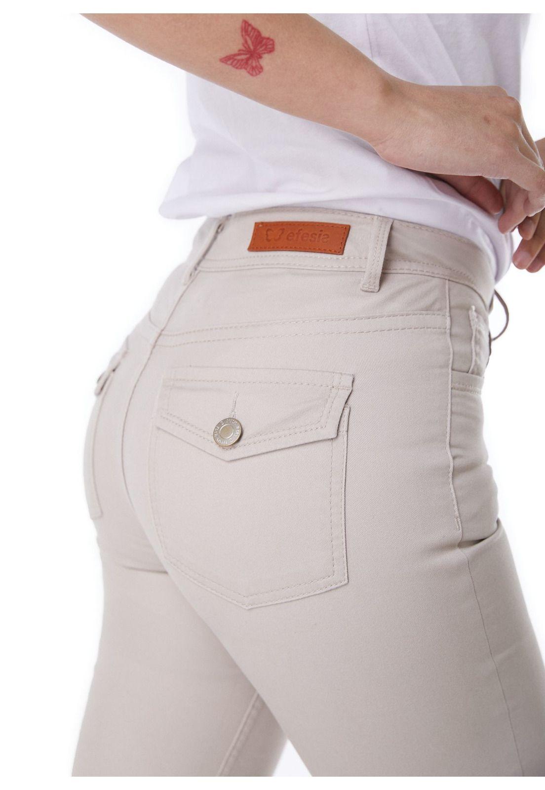 PANTALON FEEL FLARE BOLSILLO C/ TAPETAS BEIGE EFESIS-4