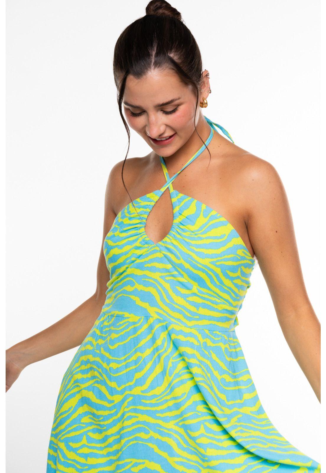 Vestido Adara Pabilos y Amarra Espalda Verde Efesis-1