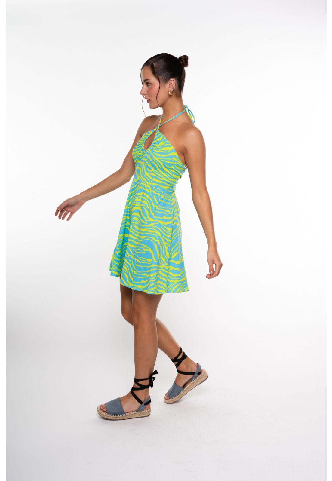 Vestido Adara Pabilos y Amarra Espalda Verde Efesis-2