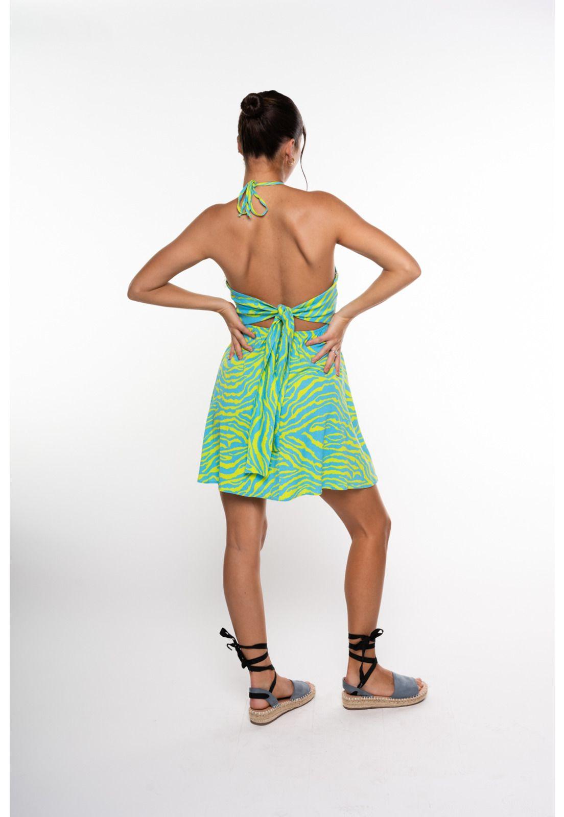 Vestido Adara Pabilos y Amarra Espalda Verde Efesis-3