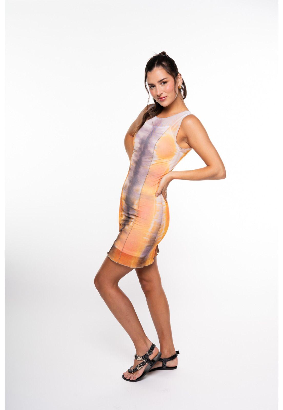 Vestido Tayri Malla Estampada Multicolor Efesis-1