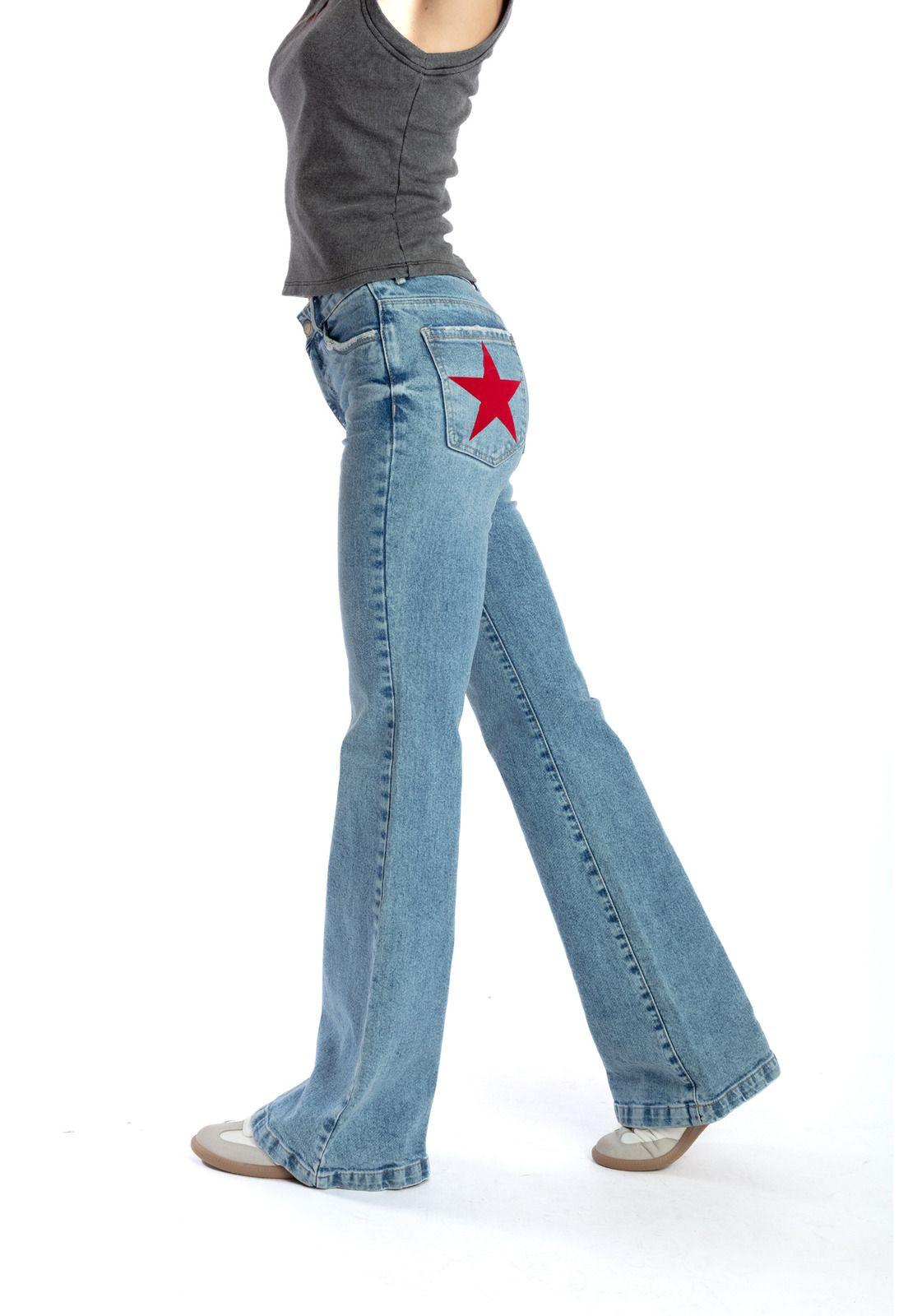 JEANS KENAI BLUE LIGHT FLARE ESTRELLAS BOLSILLOS EFESIS-2