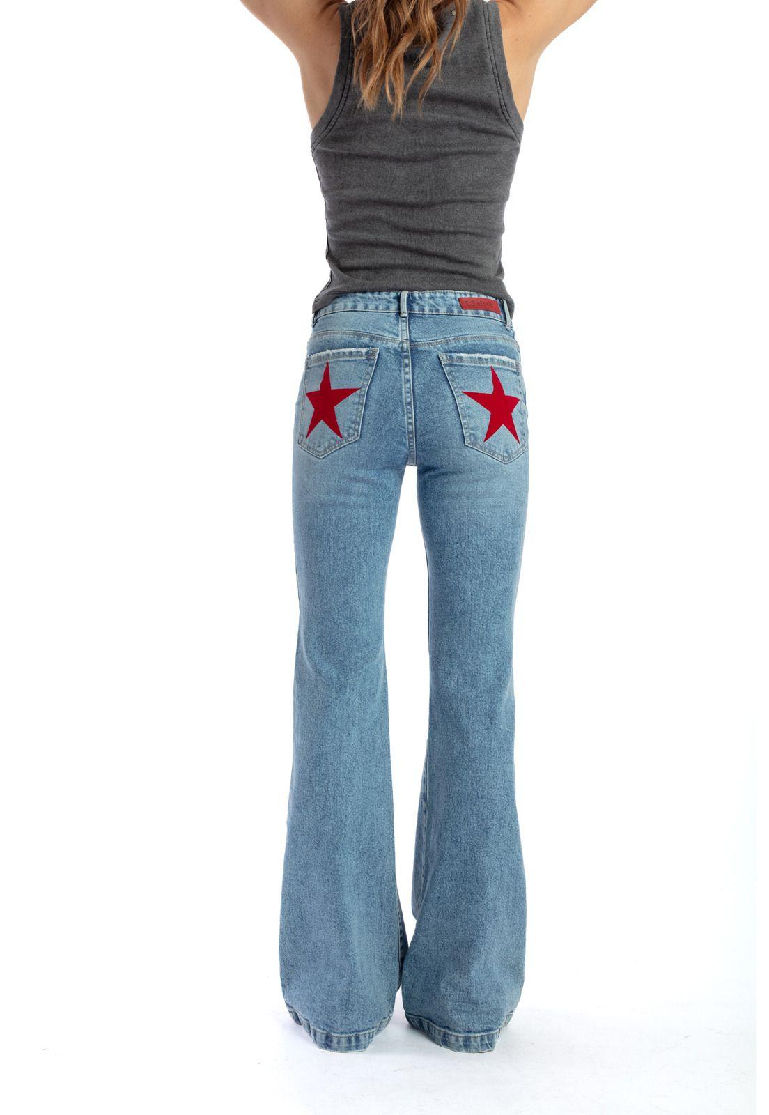 JEANS KENAI BLUE LIGHT FLARE ESTRELLAS BOLSILLOS EFESIS-3