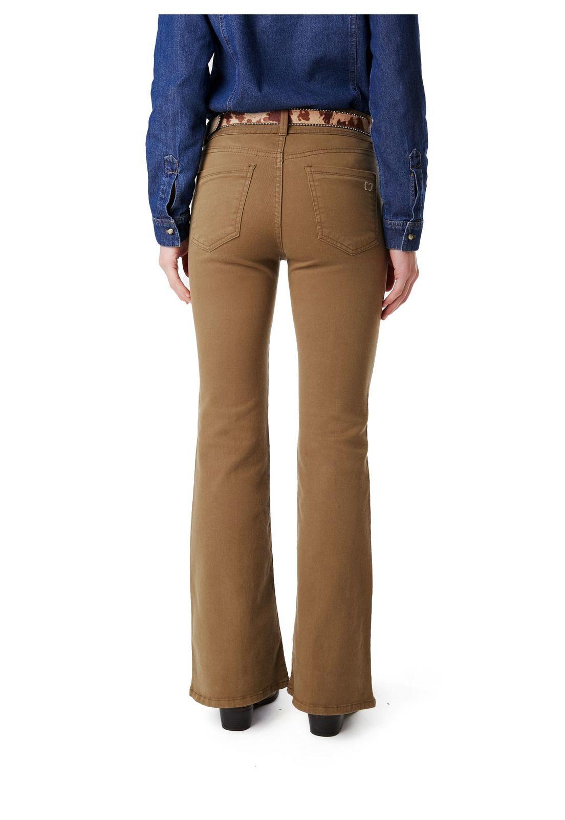 PANTALÓN CAPUCHINO FLARE ALFORZAS CAFÉ EFESIS-3