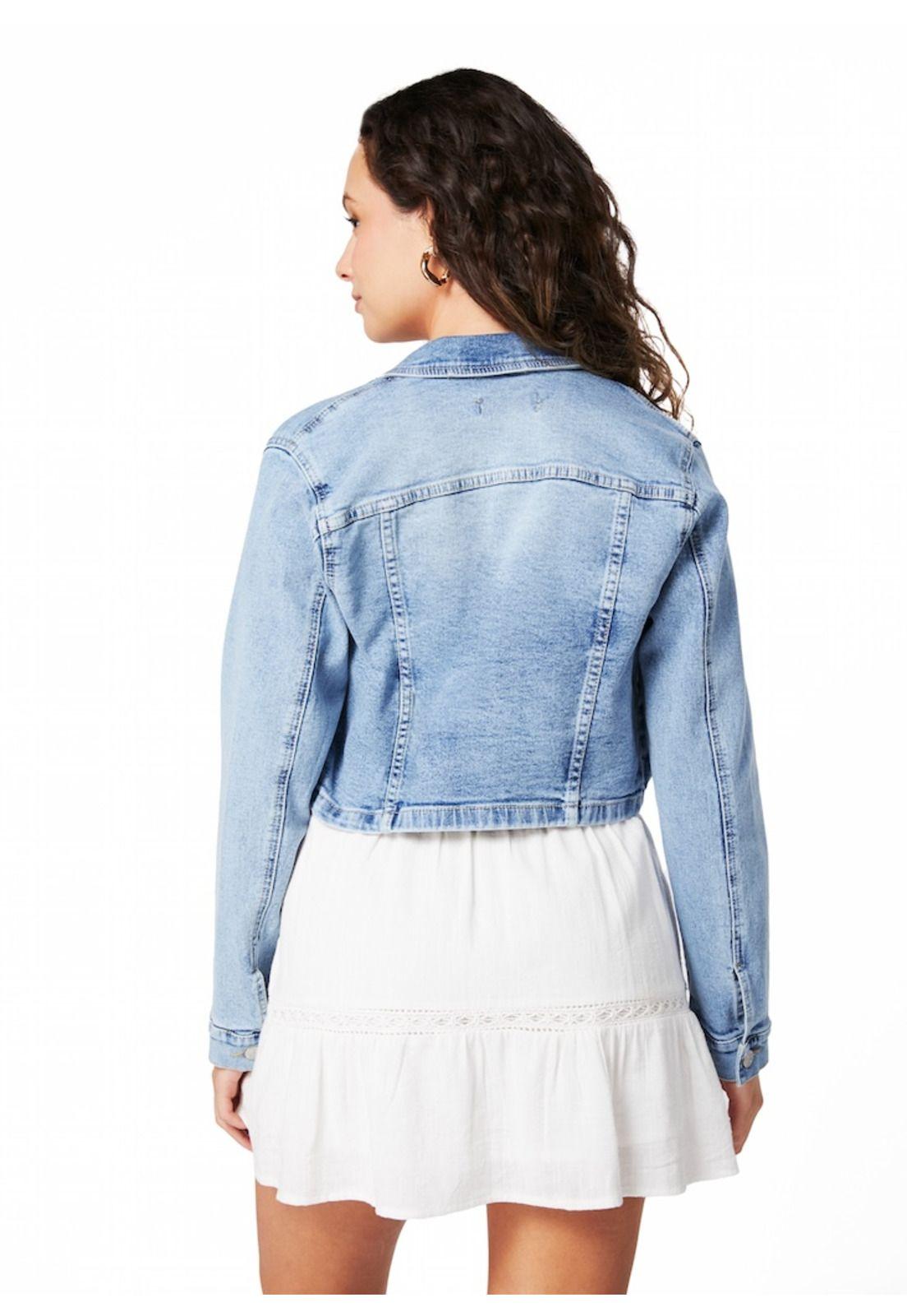CHAQUETA PRETA CROP BOLSILLOS Y BASTA-2