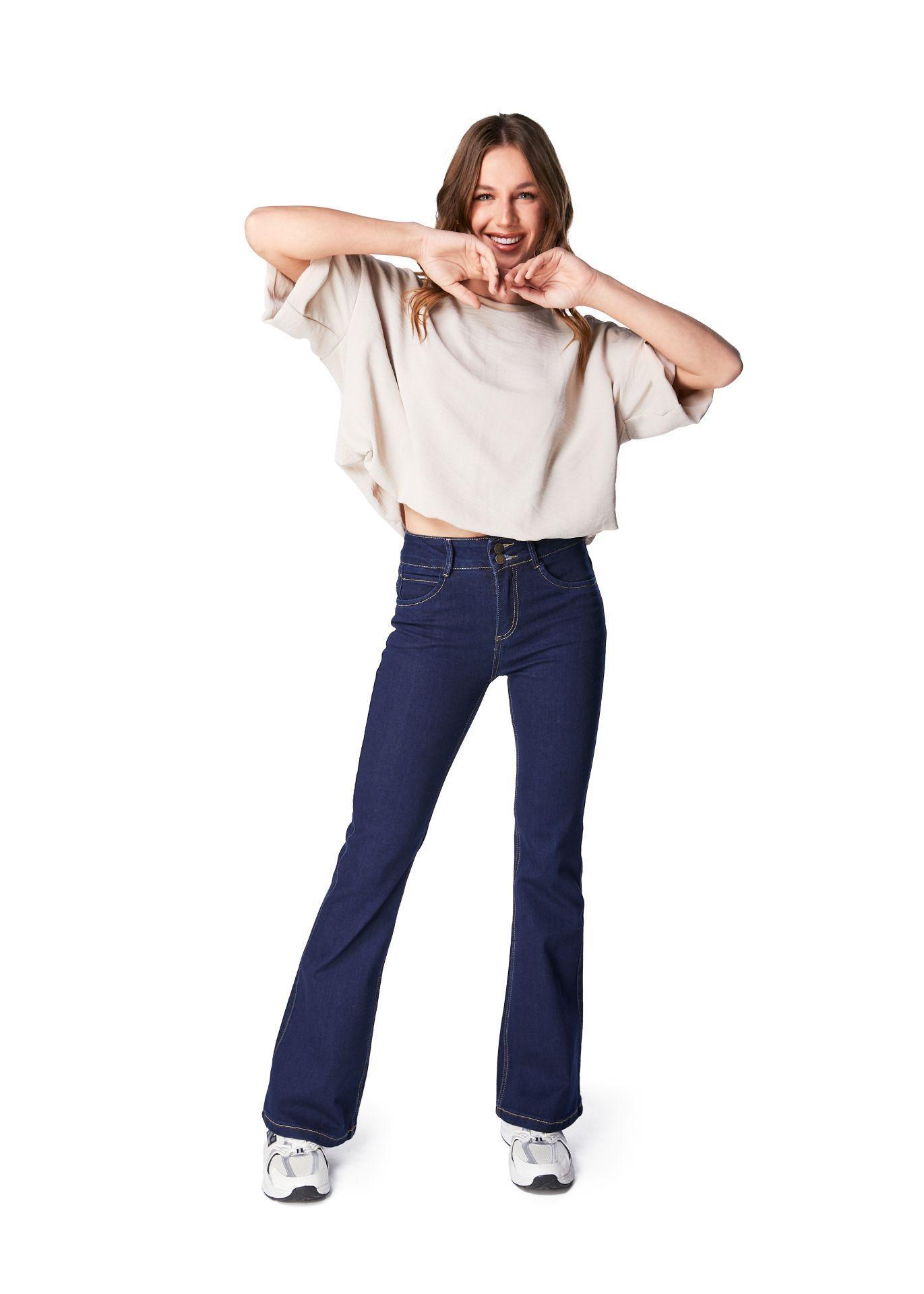 JEANS FLO FLARE AZUL OSCURO EFESIS-0