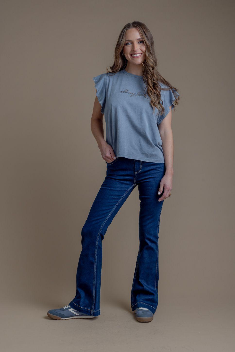 JEANS FLO FLARE AZUL EFESIS-0