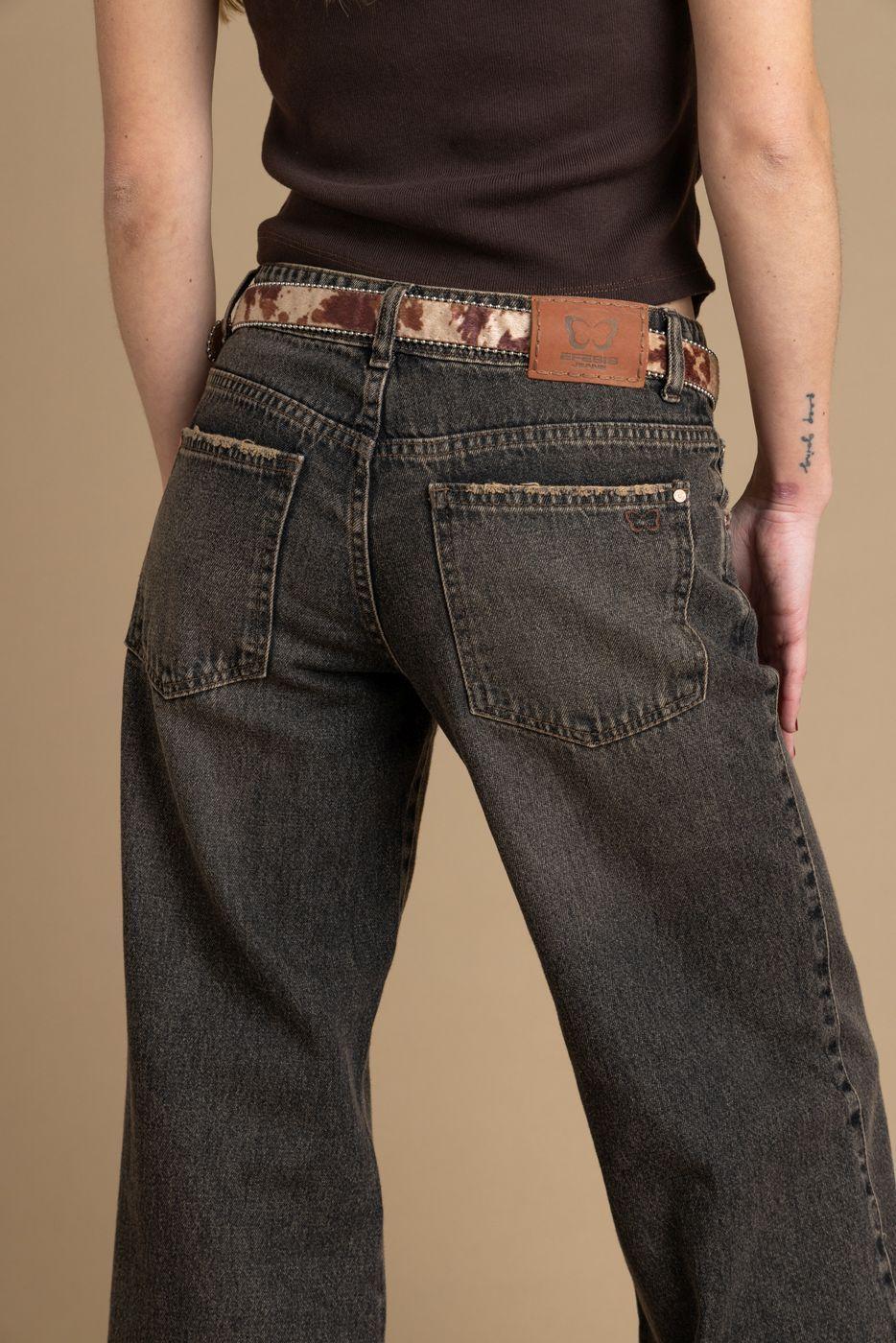 Jeans Zante Wide Sobreteñido Negro Efesis-4