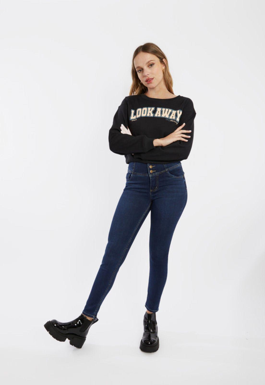 Jeans Sculpture Lucia Push Up Azul-0