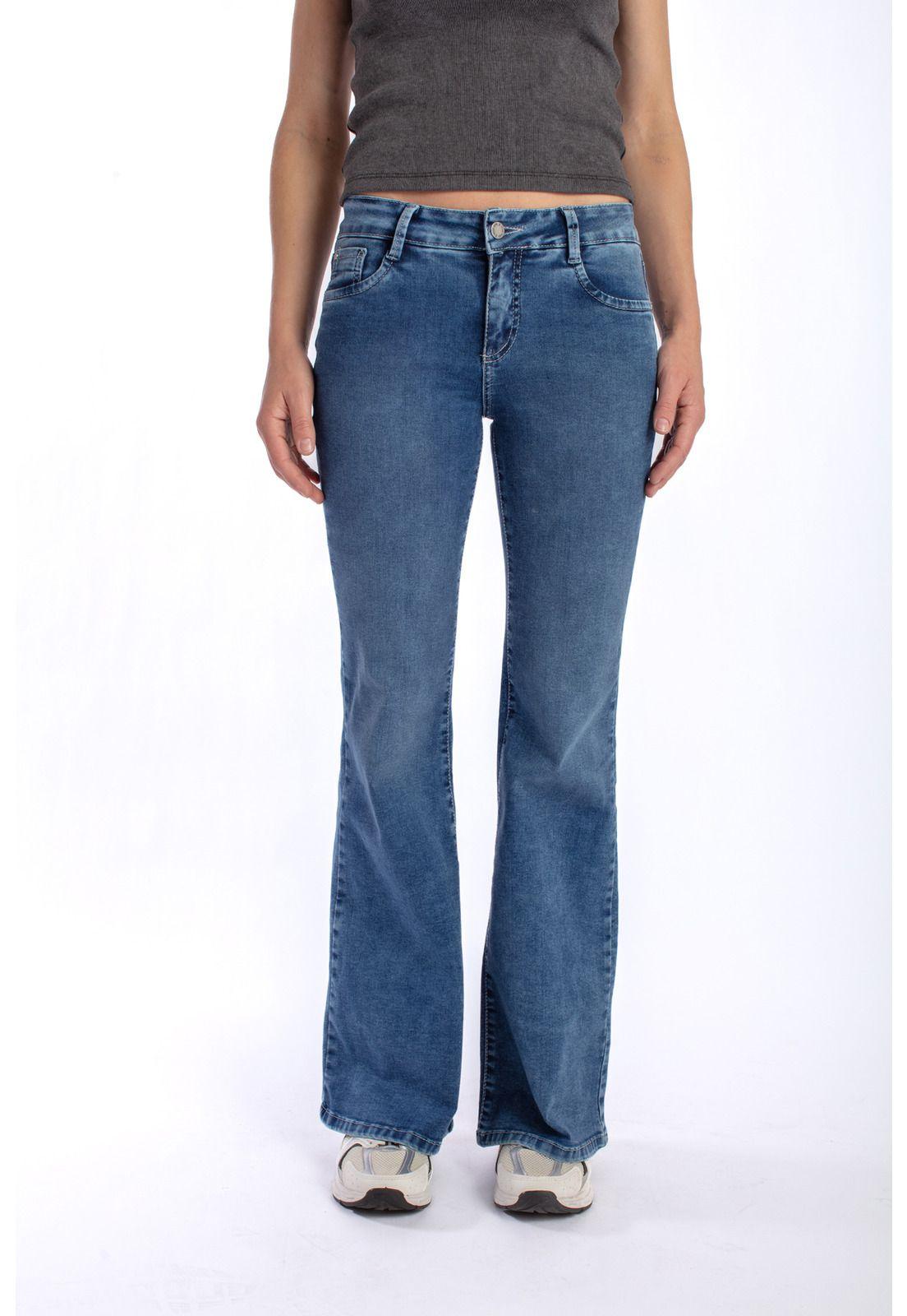 JEANS WINGS FLARE BORDADO ALAS AZUL MEDIO EFESIS-1