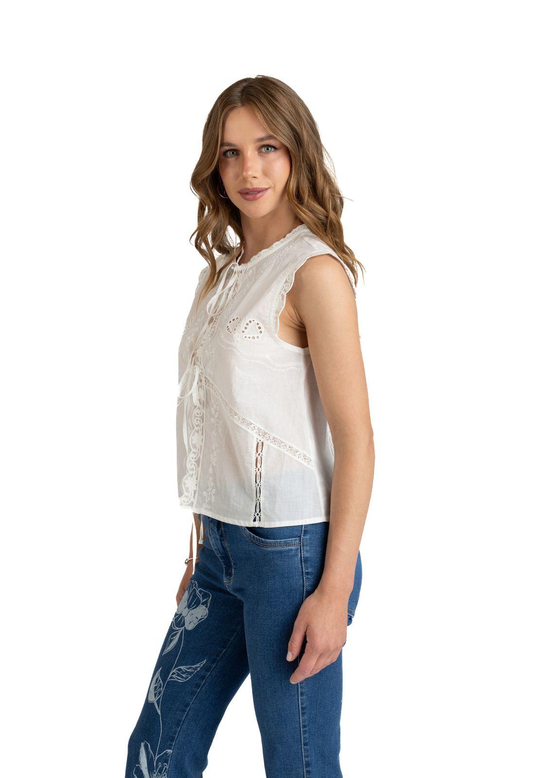 BLUSA LOREIN BRODERIE AMARRAS BLANCO EFESIS-2
