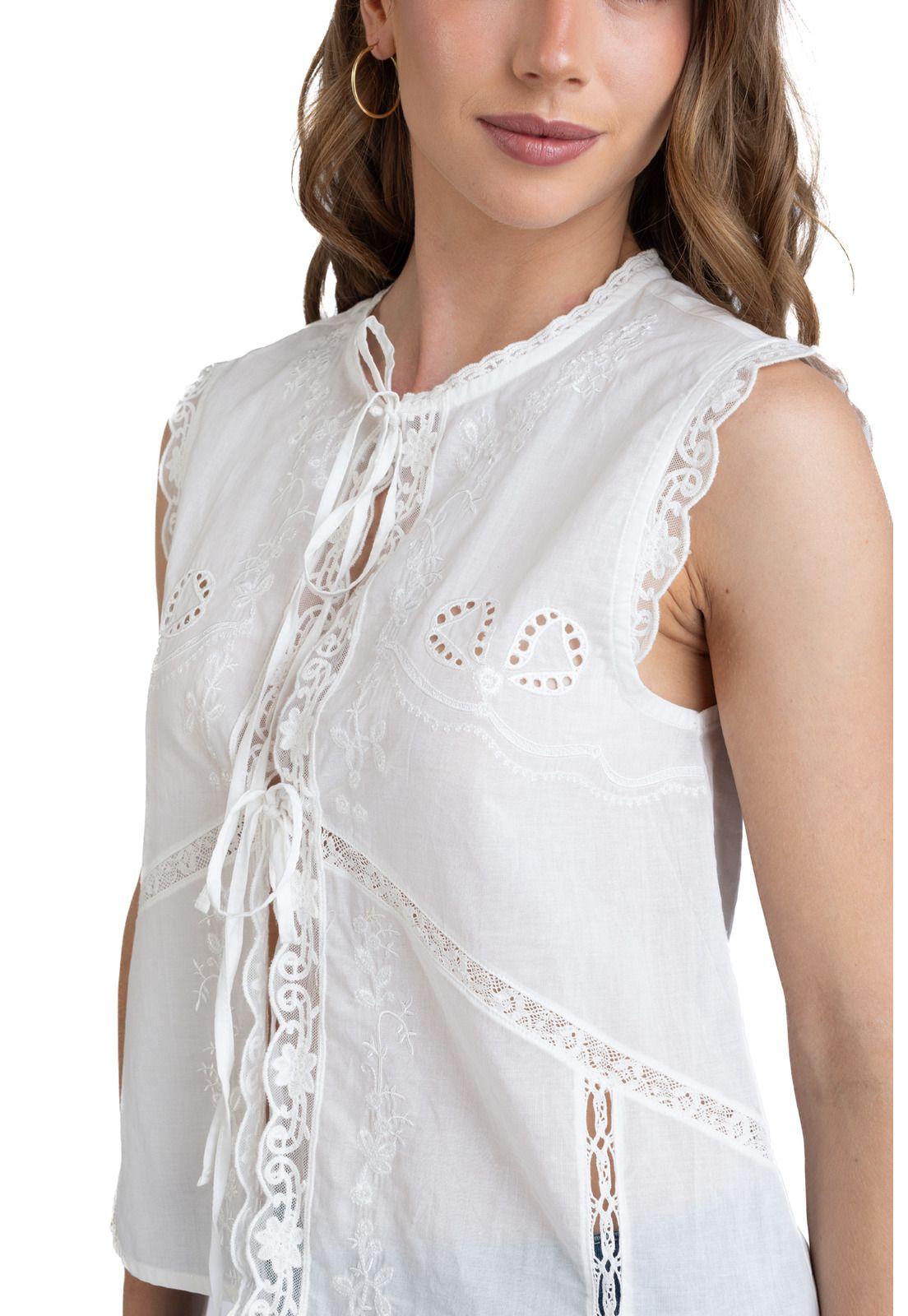 BLUSA LOREIN BRODERIE AMARRAS BLANCO EFESIS-4