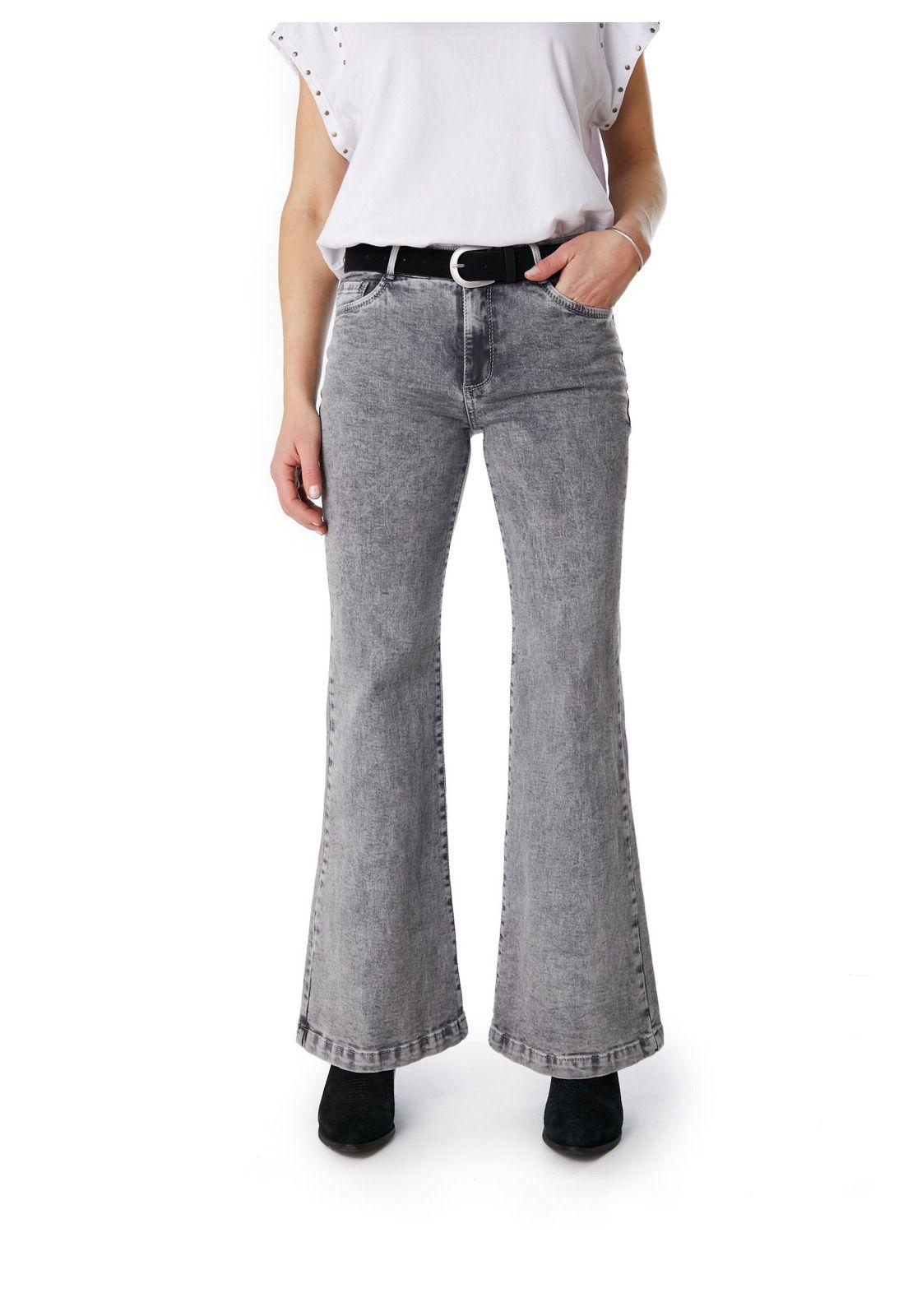 JEANS KENAI GRIS FLARE GRAVILLADO ESTRELLAS BOLSILLO EFESIS-1