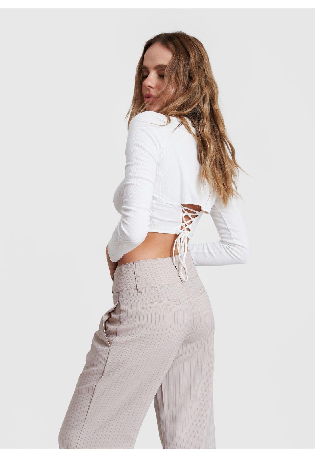 Pantalón Kel Tailoring Pretina Ancha Beige Efesis-1
