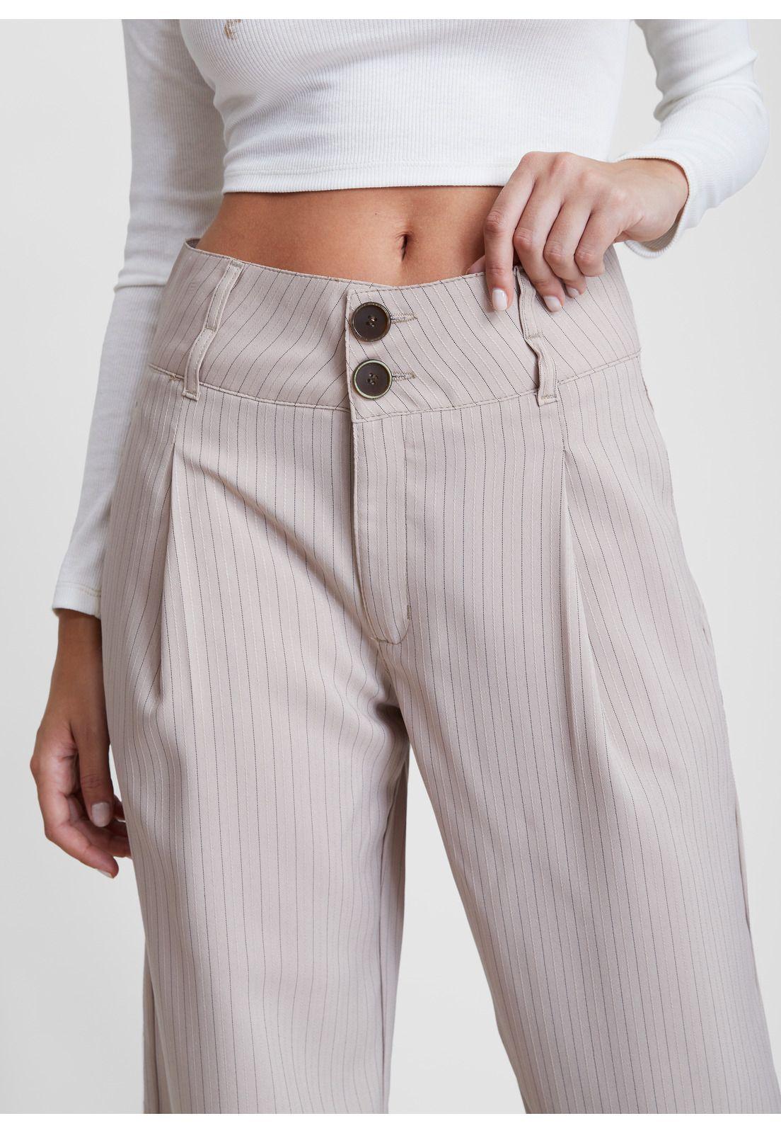 Pantalón Kel Tailoring Pretina Ancha Beige Efesis-4