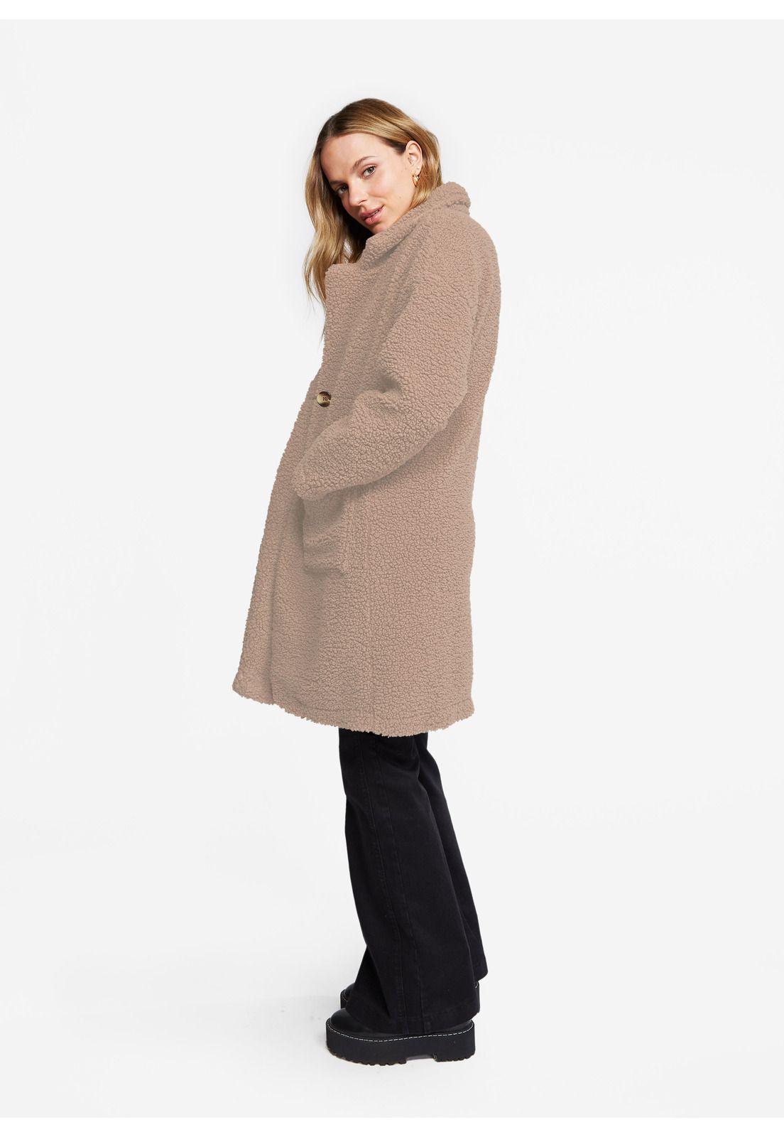 Abrigo Helina Corderito Beige Efesis-1