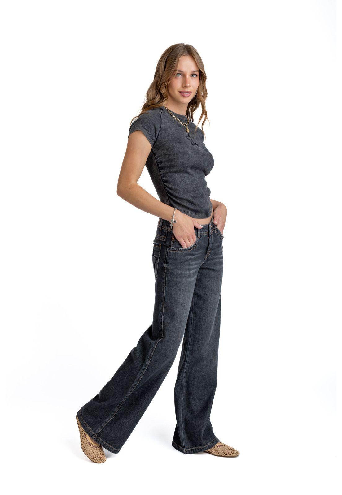 POLERA JIM REGULAR RECOGIDO EN COSTADOS GRAFITO EFESIS-1