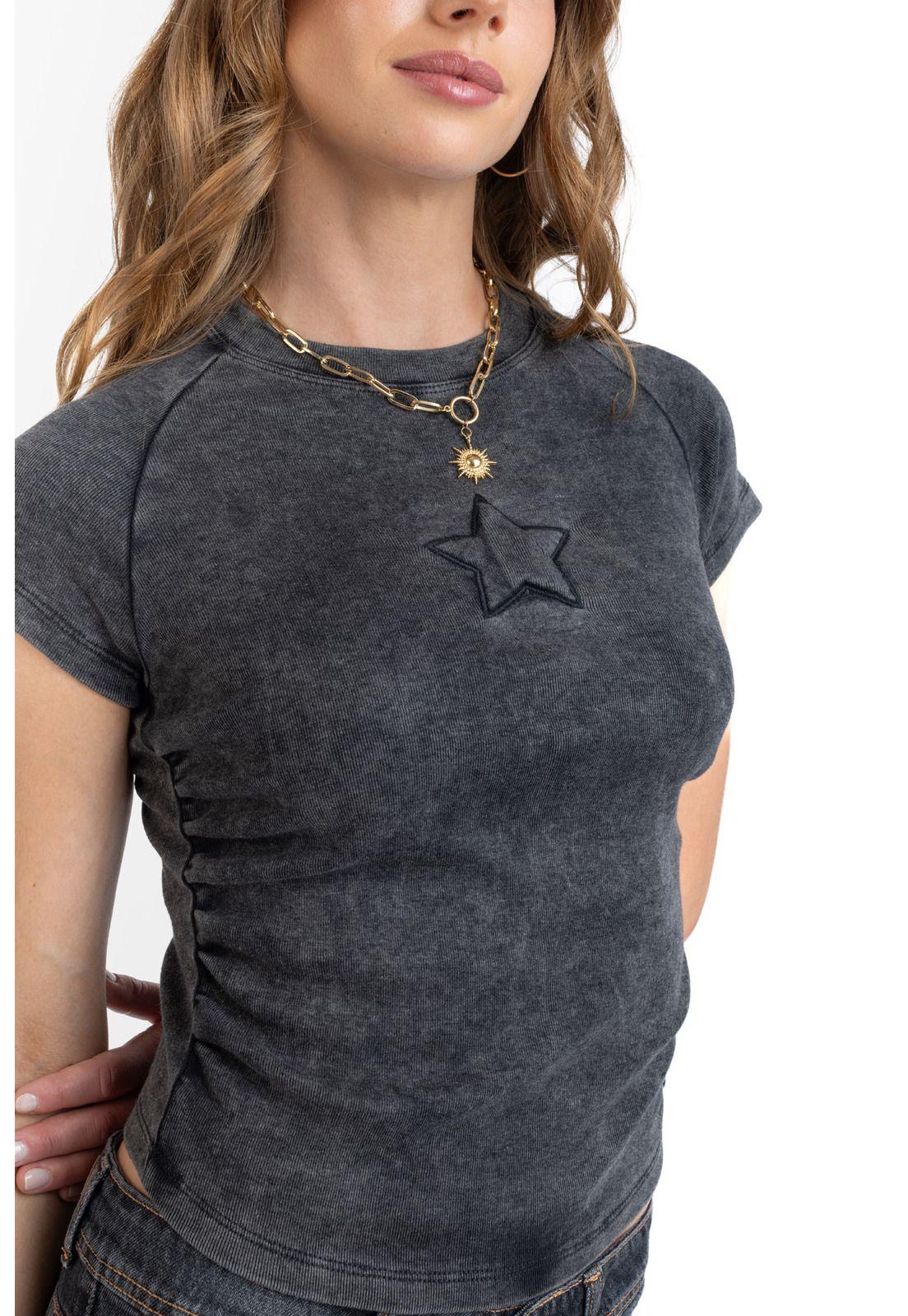 POLERA JIM REGULAR RECOGIDO EN COSTADOS GRAFITO EFESIS-2