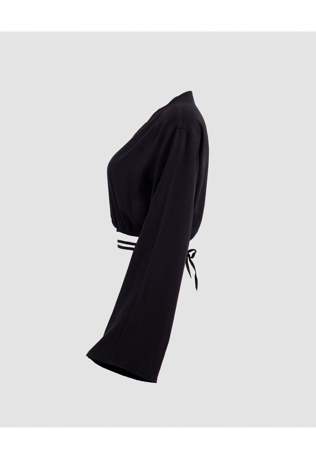 Blusa Crop Agata Cruce Delantero y Amarra -1