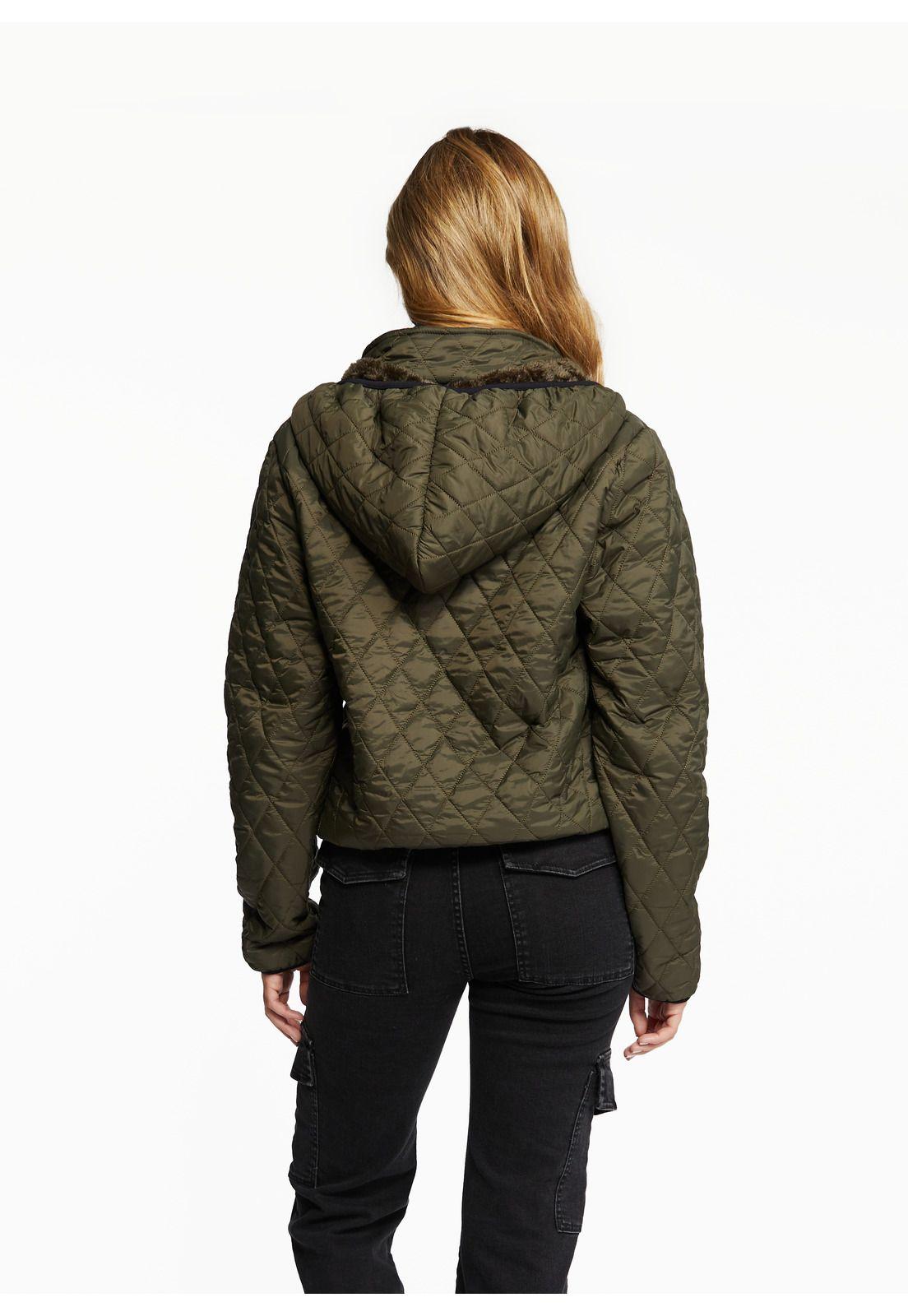Parka Belisa Regular C/ Piel Interior Verde Efesis-1