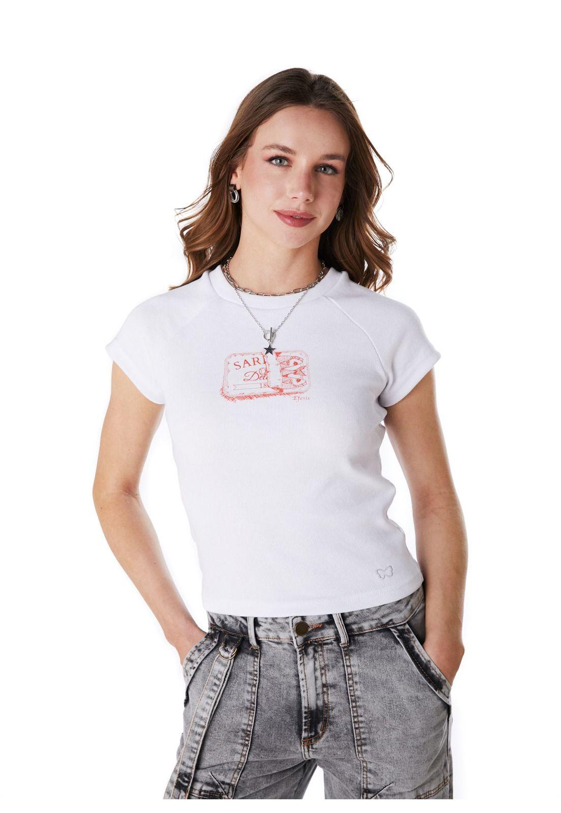 POLERA MILLER BABY TEE ESTAMPADA BLANCO EFESIS-1