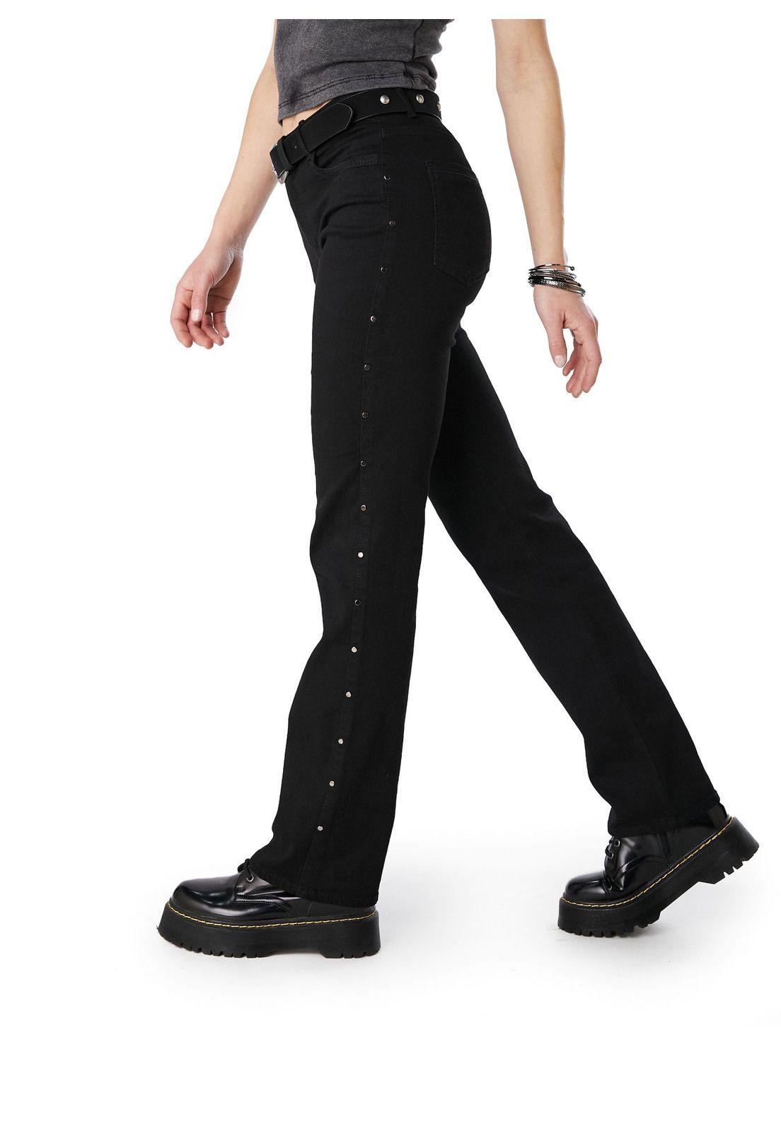 JEANS RUBRUN STRAIGHT - RECTO TACHAS EN COSTADO NEGRO EFESIS-2