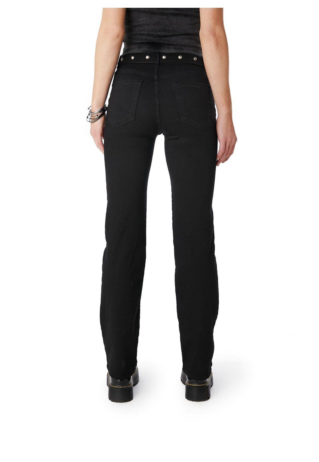 JEANS RUBRUN STRAIGHT - RECTO TACHAS EN COSTADO NEGRO EFESIS-3