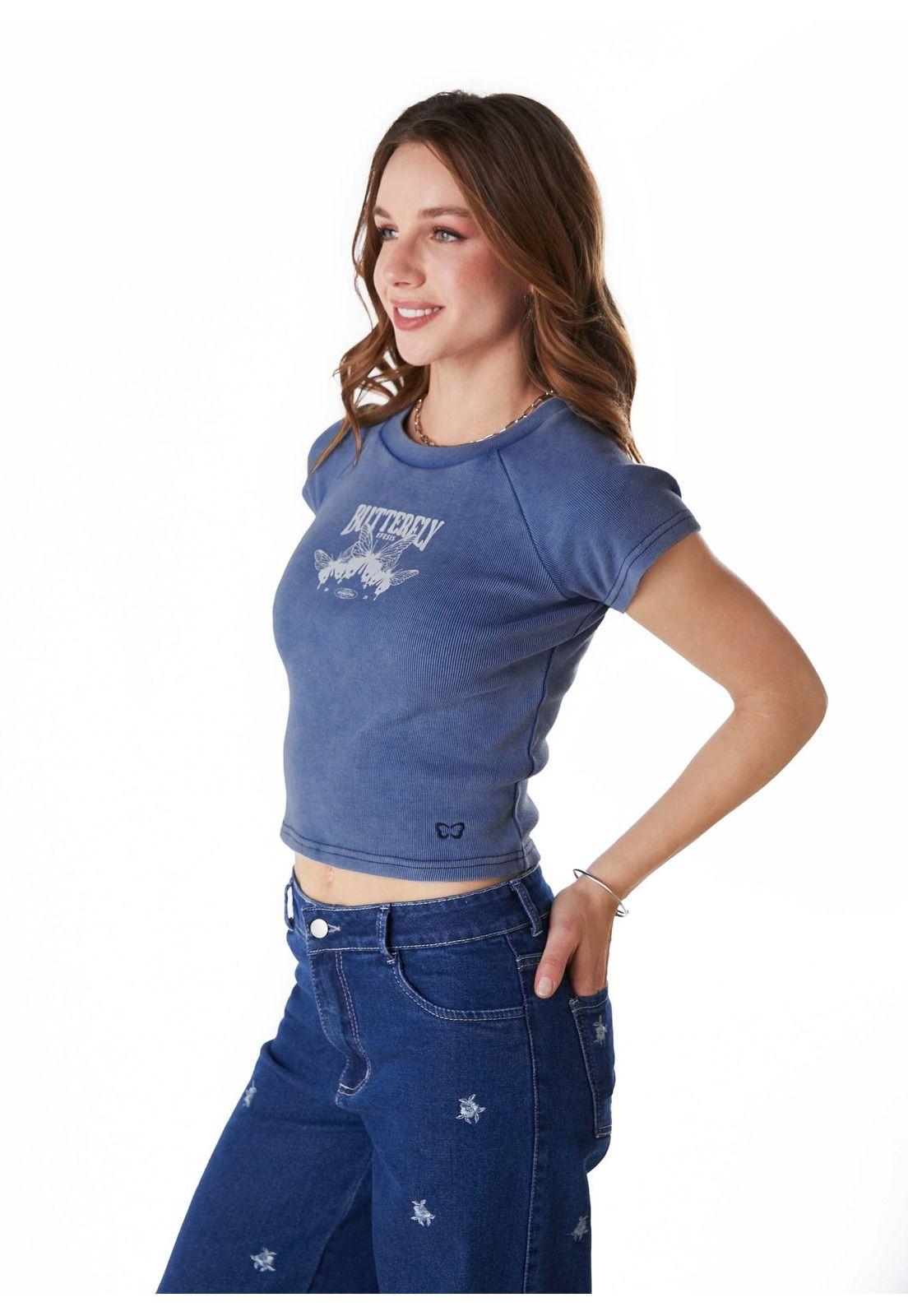 POLERA MILLER BABY TEE ESTAMPADA CELESTE EFESIS-2