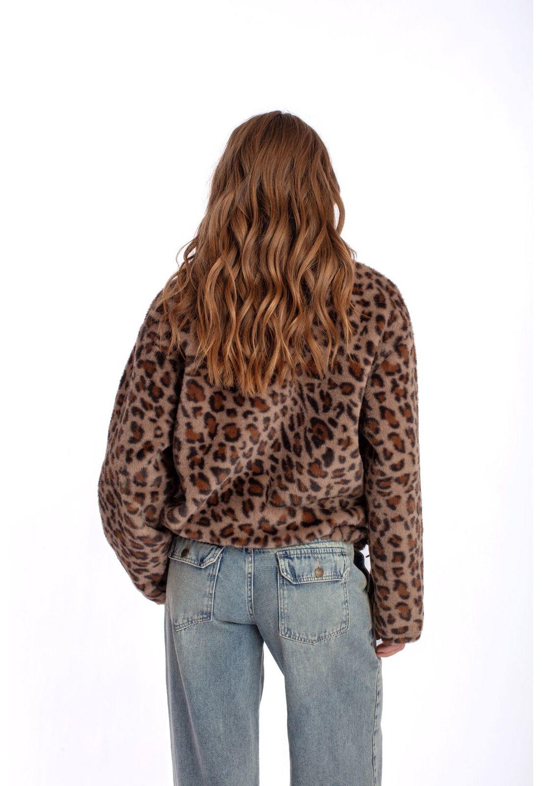 CHAQUETA ZANY REGULAR PELUDA ANINAL PRINT EFESIS-2