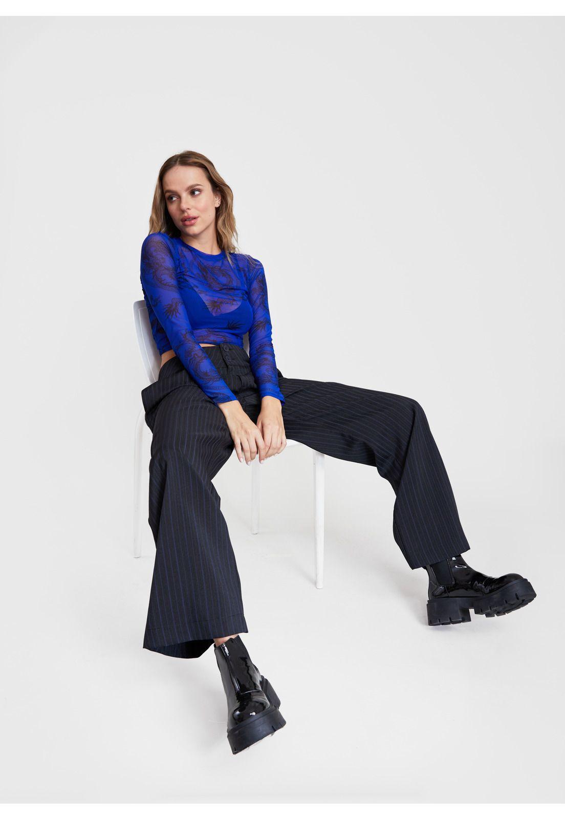 Pantalón Kel Tailoring Pretina Ancha Negro Efesis-3