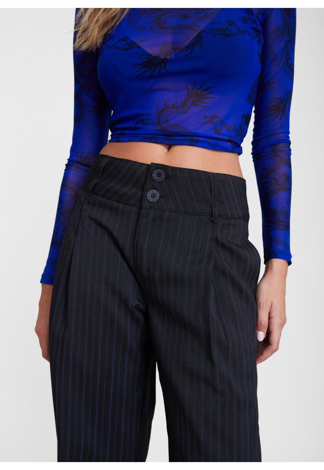 Pantalón Kel Tailoring Pretina Ancha Negro Efesis-4