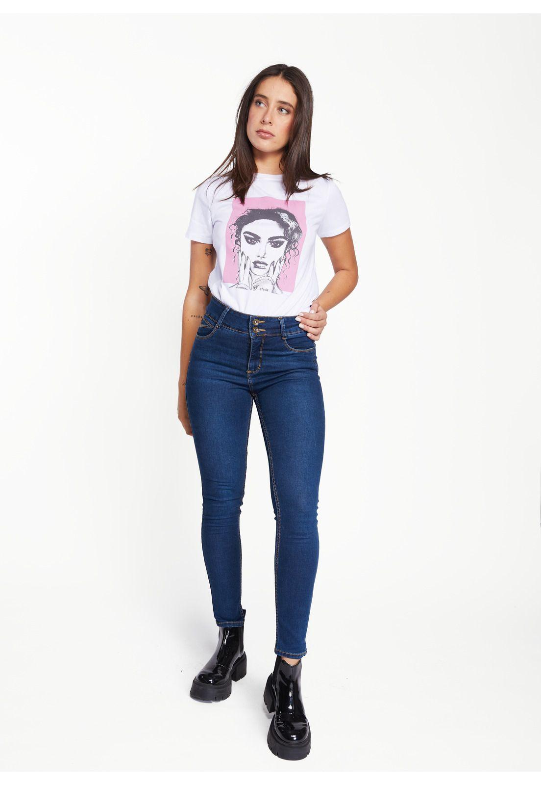 Jeans Frida Skinny Push Up Azul Efesis-0