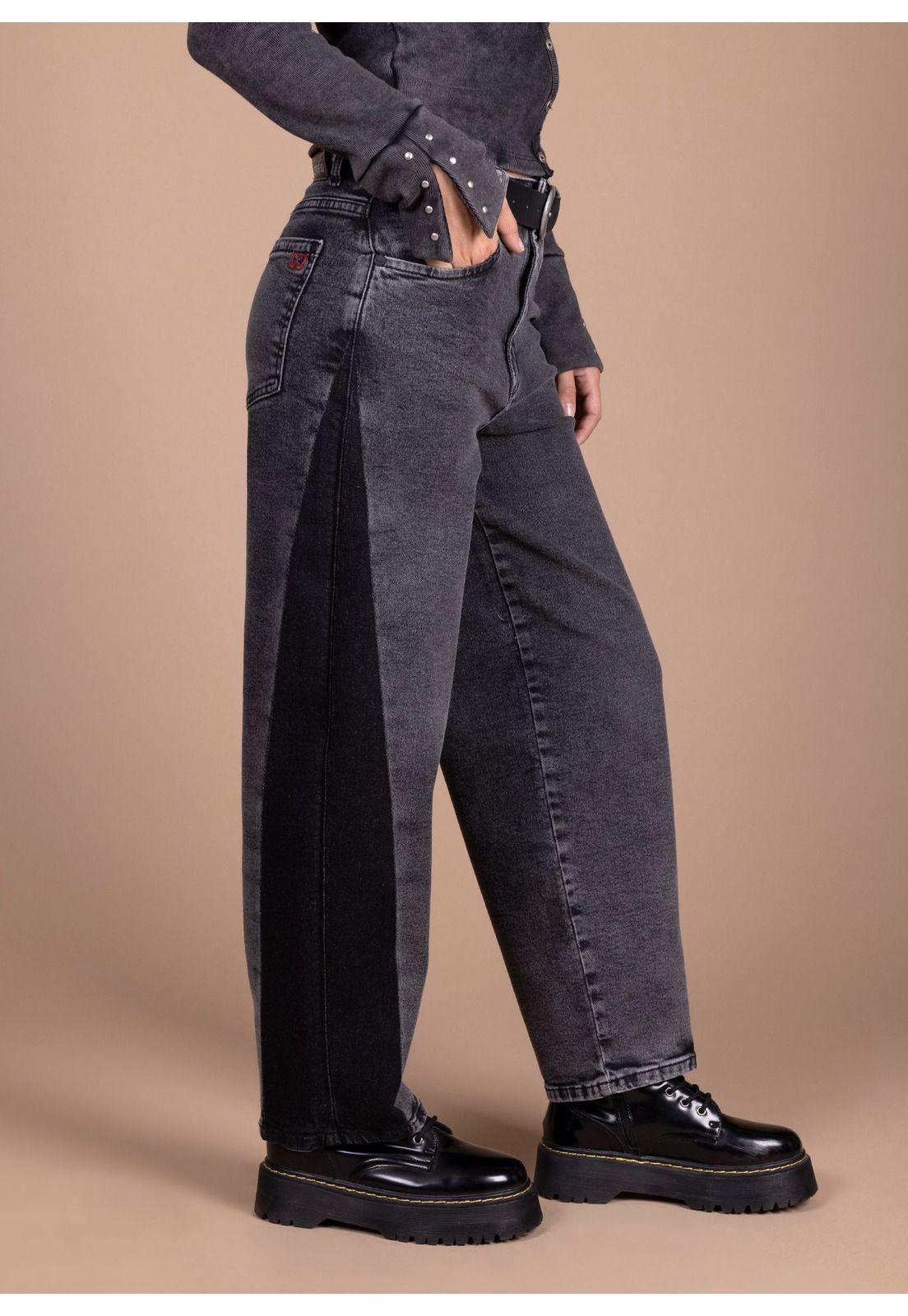 JEANS POLARIS BALLOON C/ RESERVA EN COSTADOS NEGRO EFESIS-2