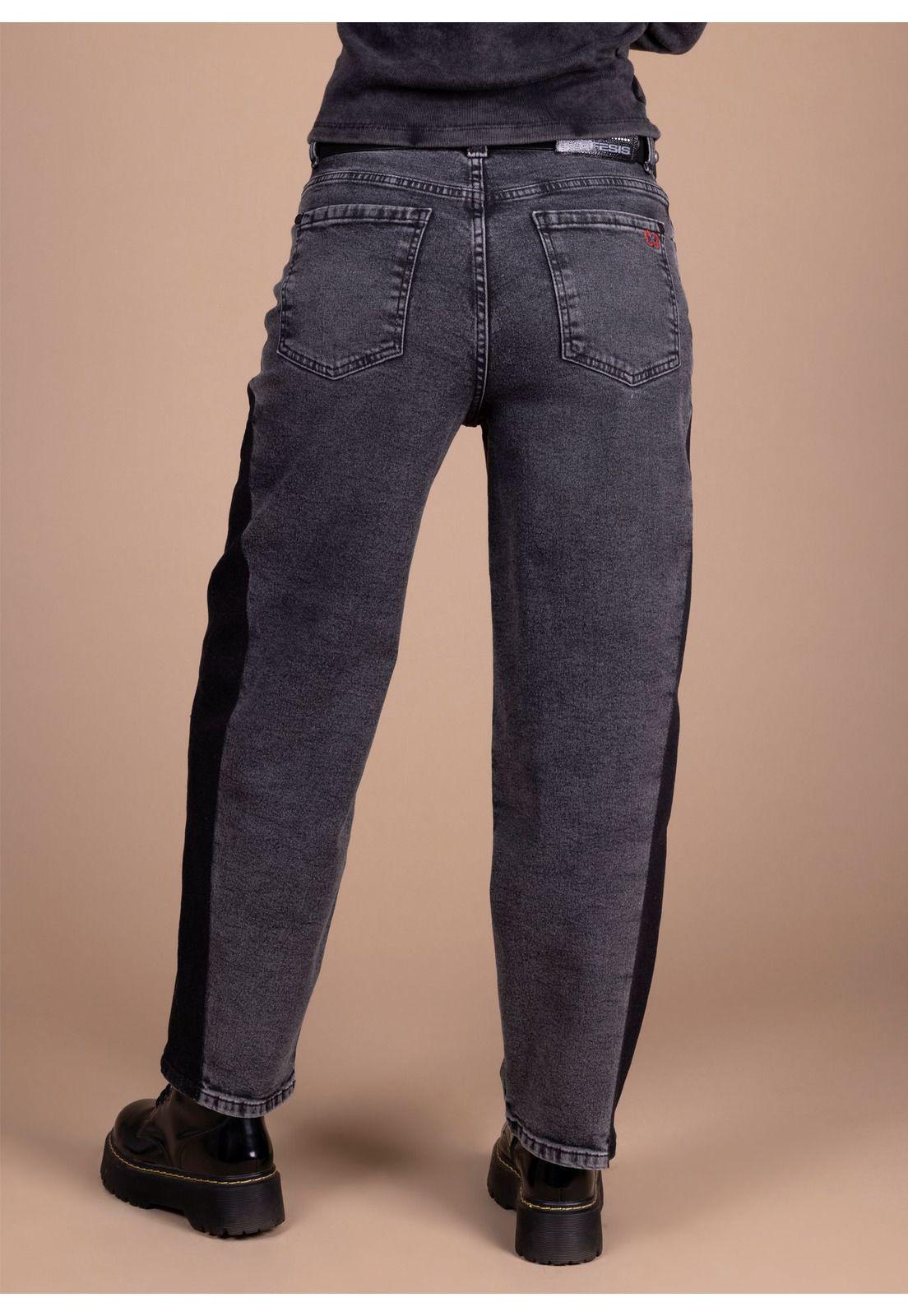 JEANS POLARIS BALLOON C/ RESERVA EN COSTADOS NEGRO EFESIS-3