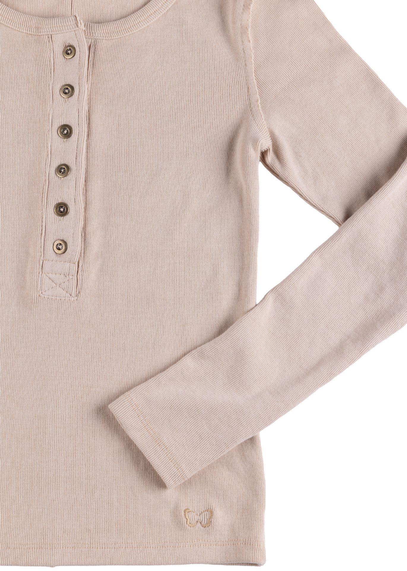 POLERA CORAL REGULAR BOTONERA DELANTERA BEIGE EFESIS-4