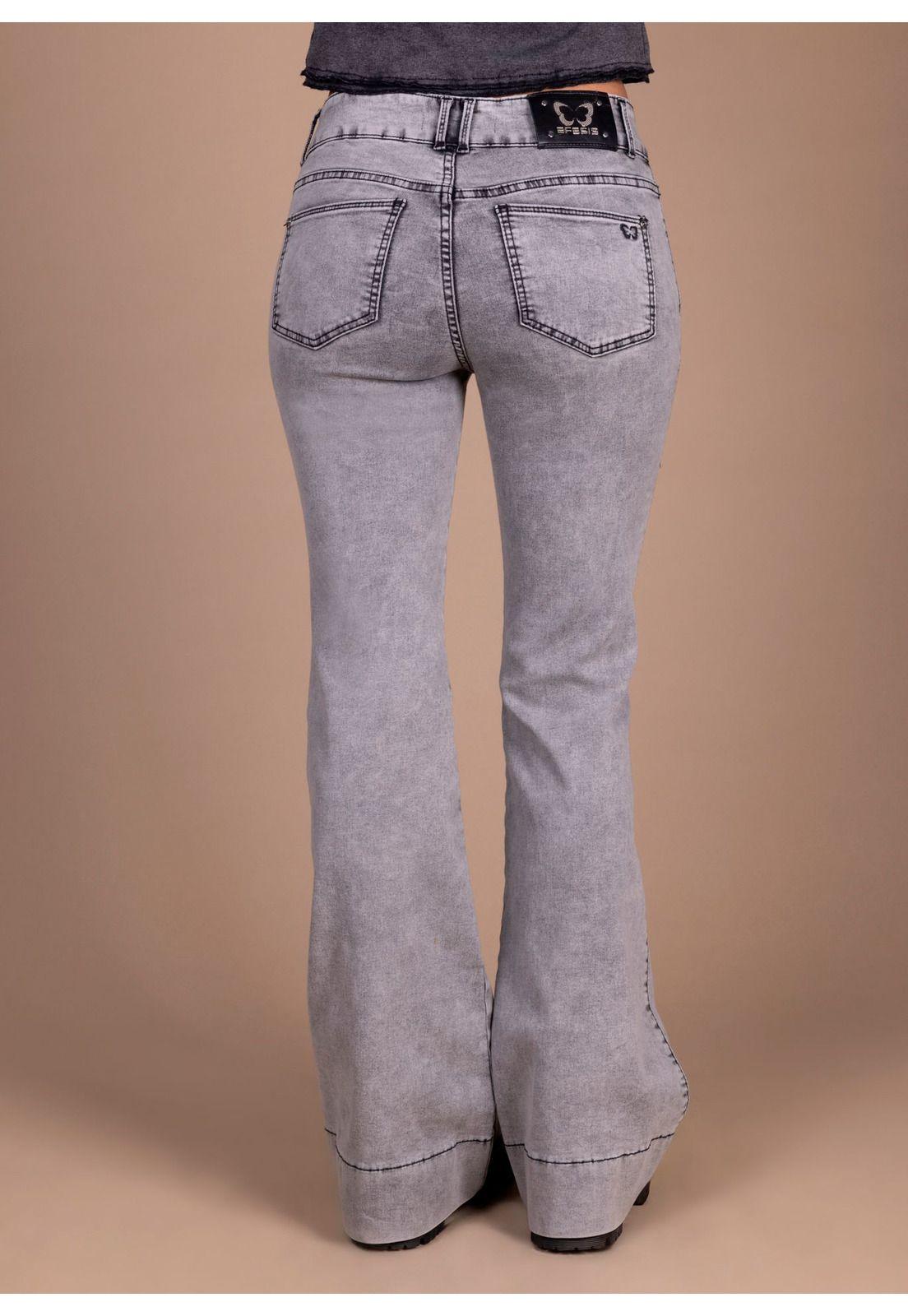 JEANS ORION FLARE TAPETAS BOLSILLOS GRIS EFESIS-3