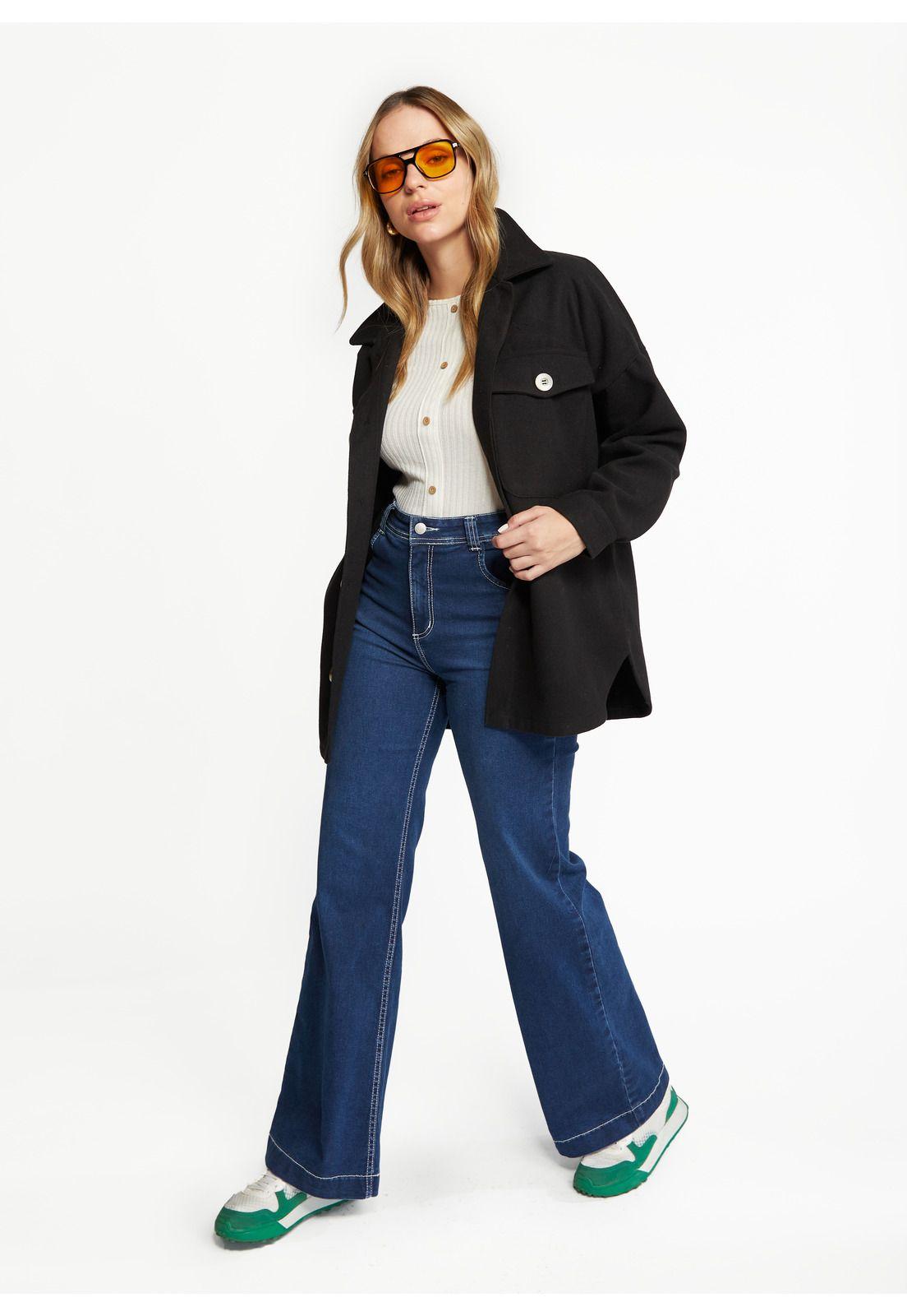 SobreCamisa Ainara Oversize Negro Efesis-0