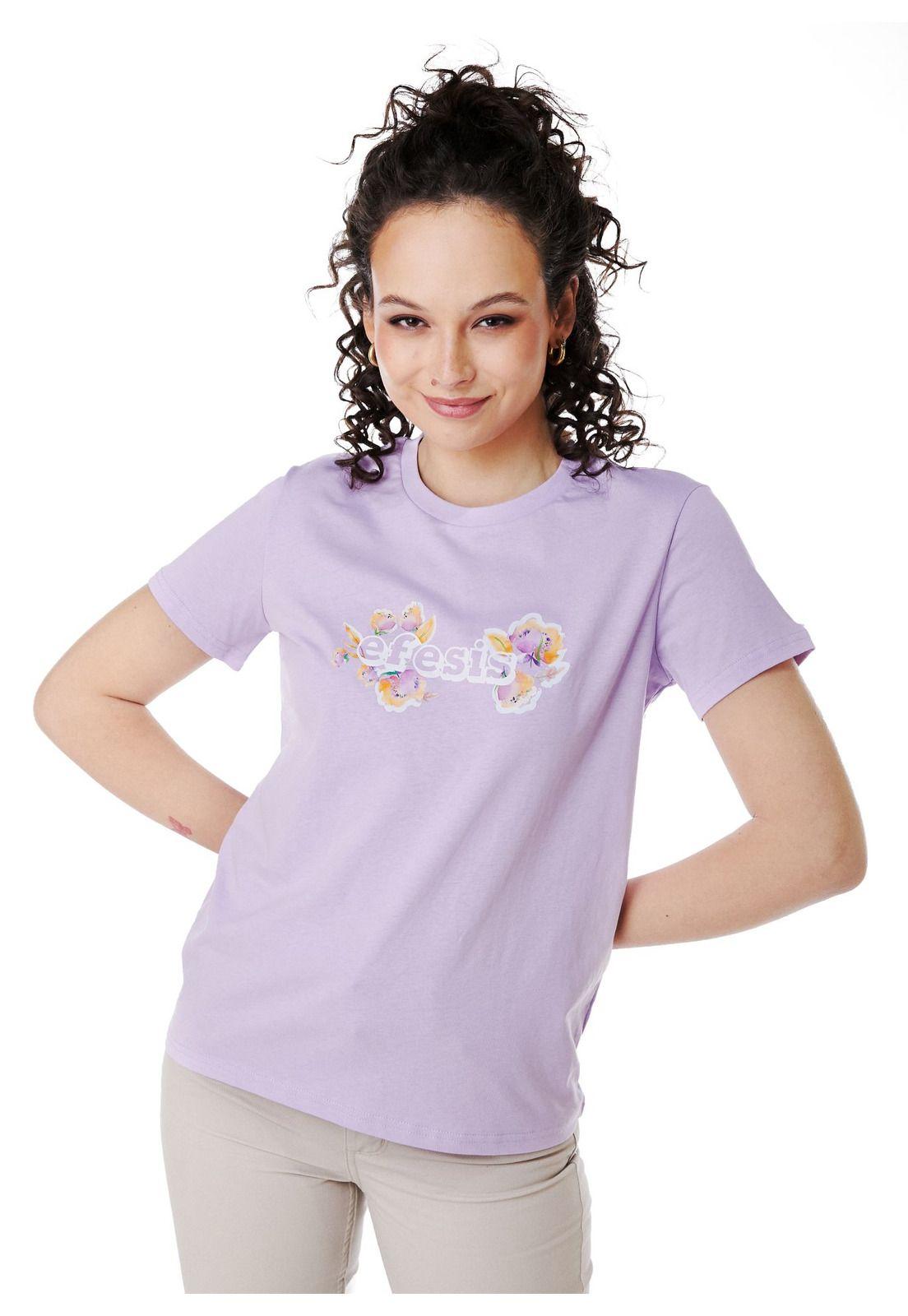 POLERA GIOVY REGULAR ESTAMPADO LILA EFESIS-1