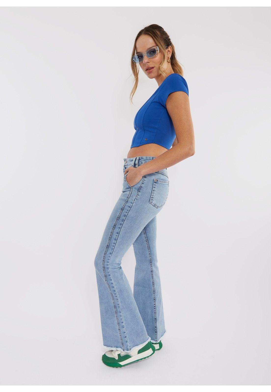 Jeans Flare Julieta Corte En Piernas Efesis-0