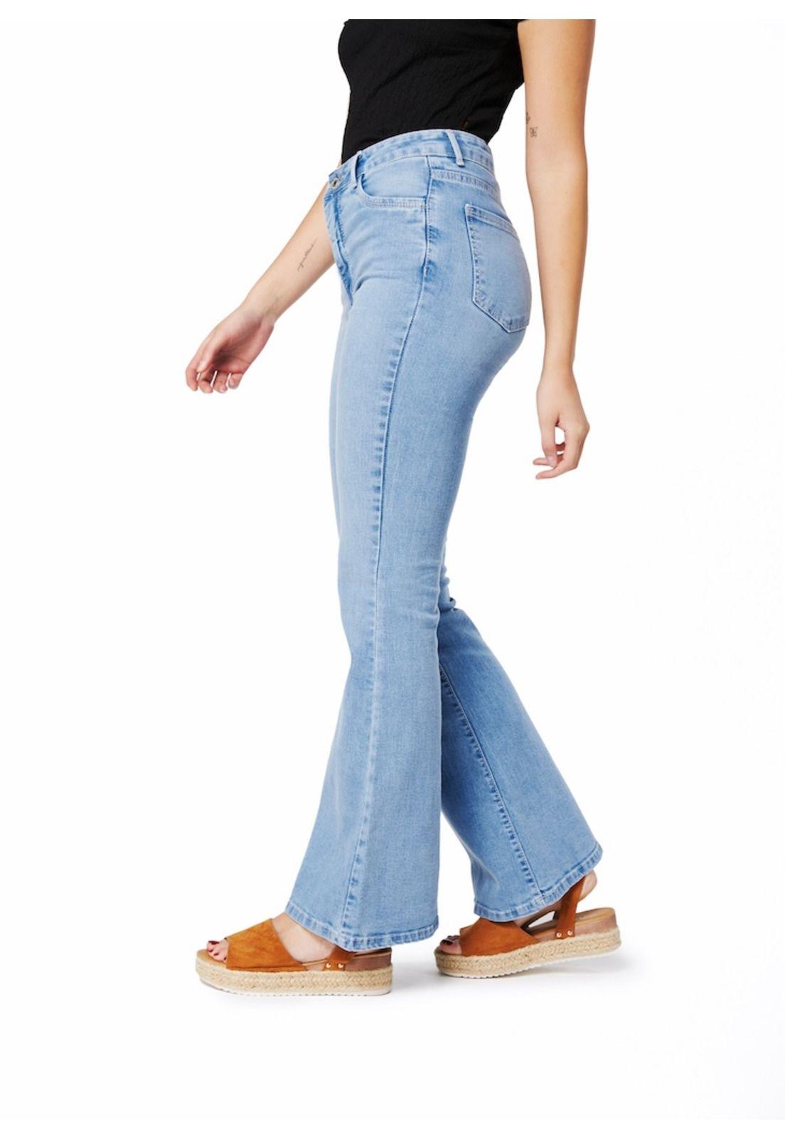JEANS CASALS FLARE TIRO MEDIO BASICO-3