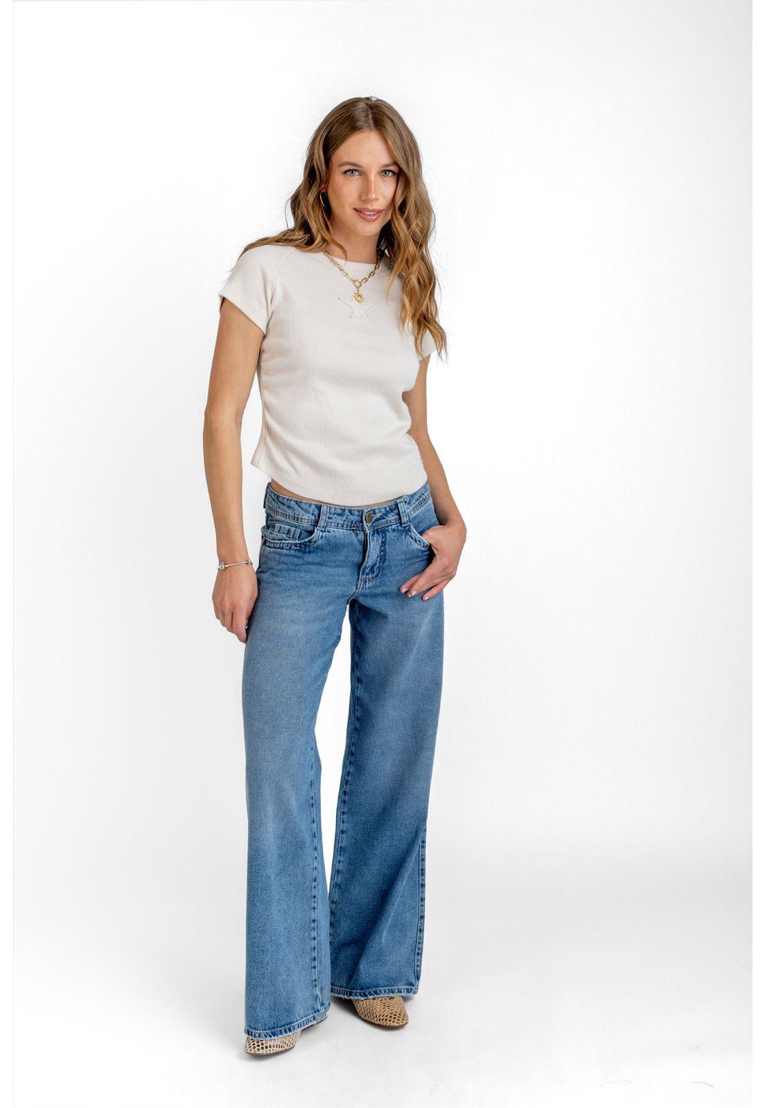 JEANS PUFF WIDE BOLSILLO C/ ESTRELLA AZUL EFESIS-0
