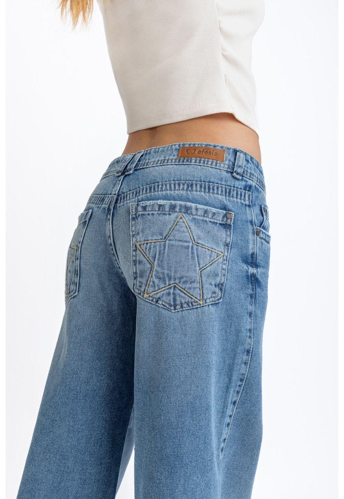 JEANS PUFF WIDE BOLSILLO C/ ESTRELLA AZUL EFESIS-4