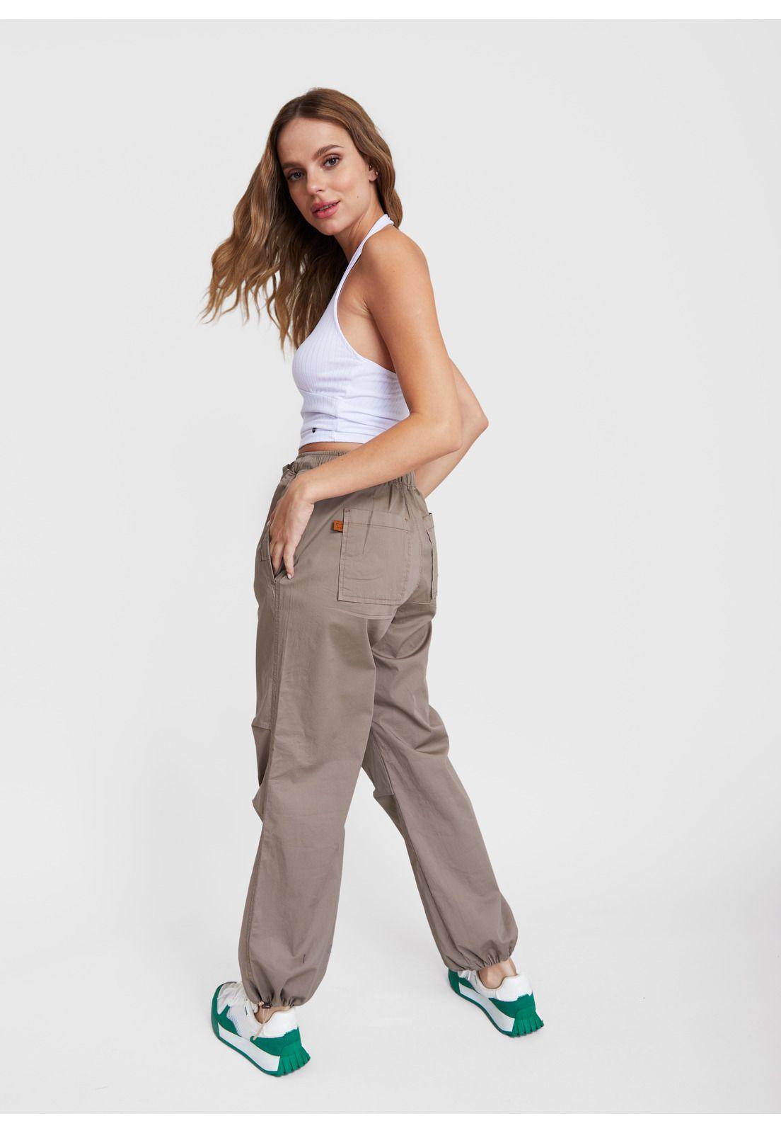 Pantalon Ulani Parachute Caqui Efesis-2