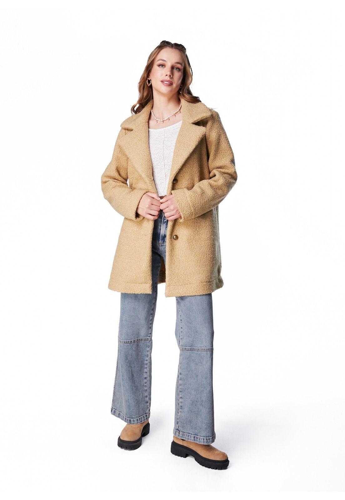 ABRIGO MAGDA OVERSIZE CHIPORRO BEIGE-0