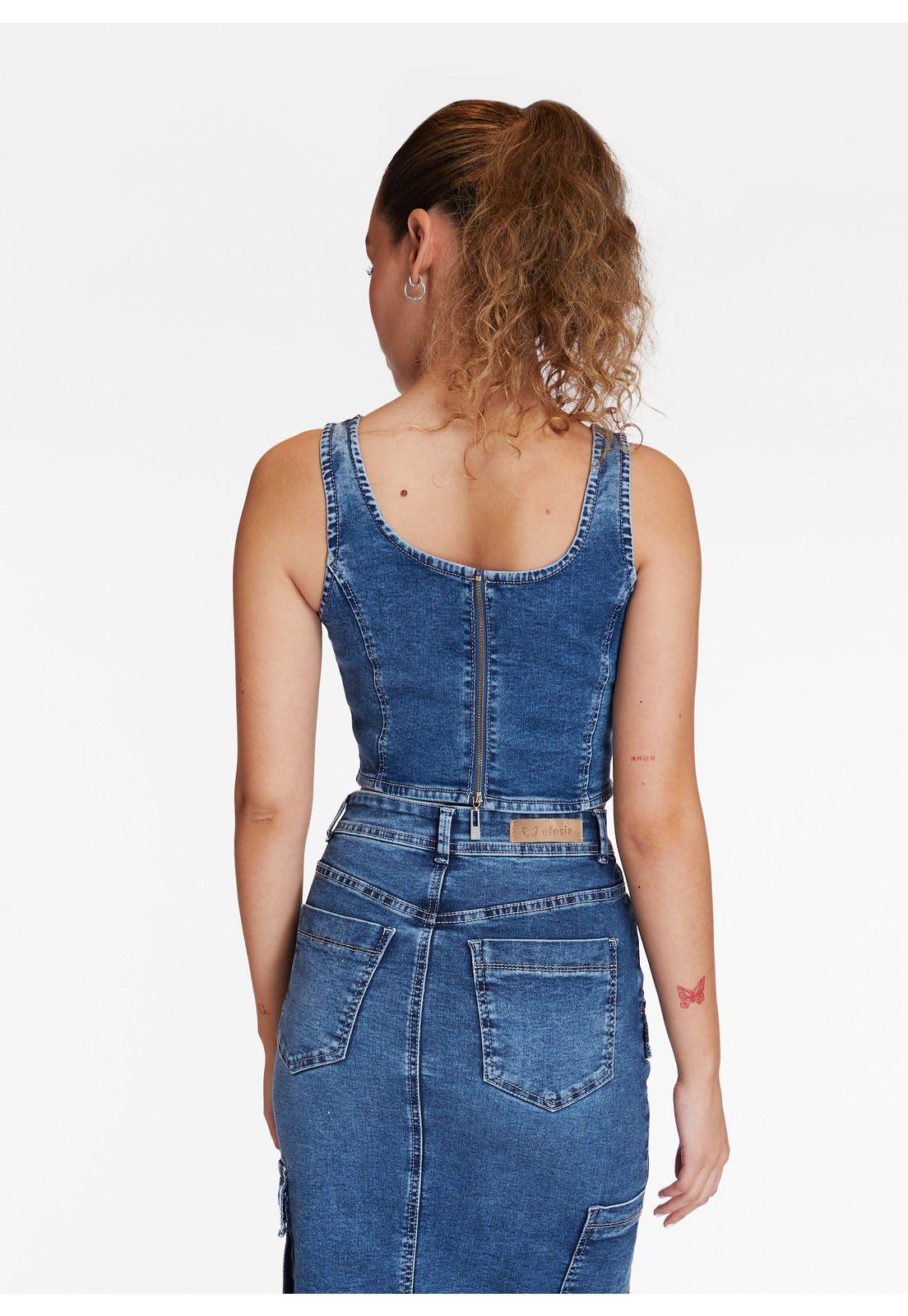 Corset Kika Cortes Azul Efesis-3