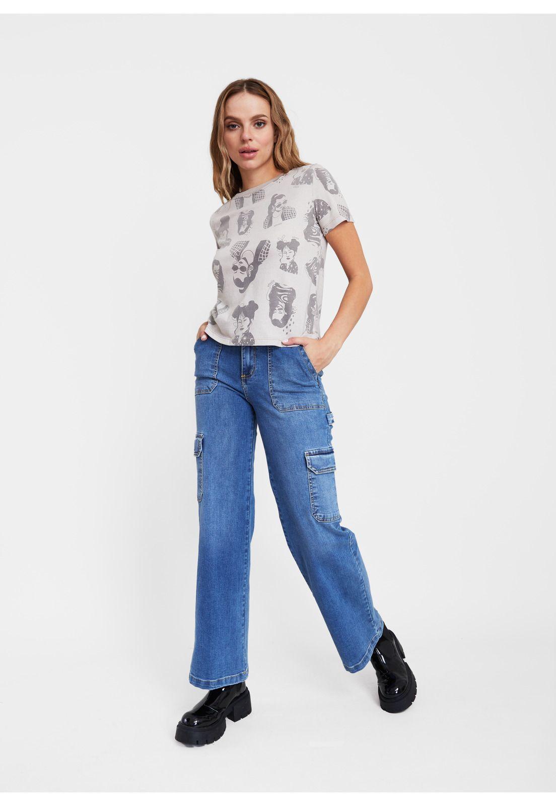 Polera Laika Regular Print Beige Efesis-1