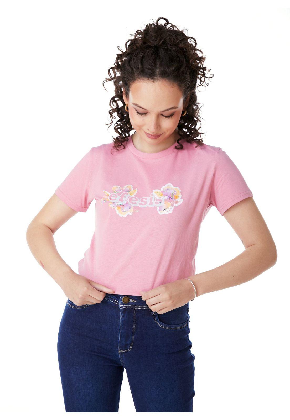 POLERA GIOVY REGULAR ESTAMPADO ROSAD0 EFESIS-3