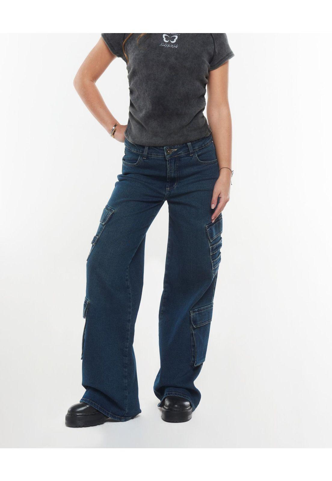 JEANS MARÚ WIDE MULTIBOLSILLOS DIAGONALES AZUL EFESIS-1