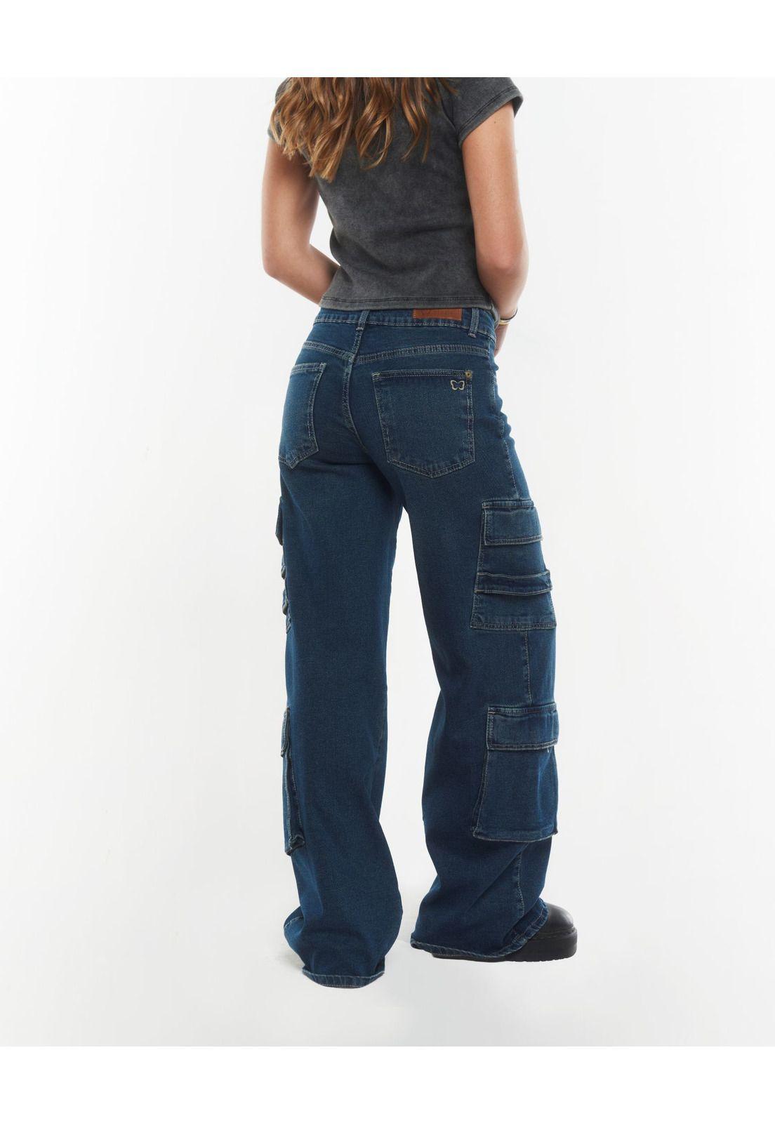 JEANS MARÚ WIDE MULTIBOLSILLOS DIAGONALES AZUL EFESIS-3